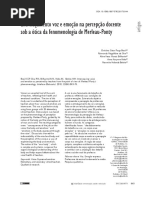 Entrelaçamento Voz e Emoção Na Percepção Docente Sob a Ótica Da Fenomenologia de Merleau-Ponty