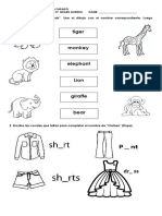 Examen de Preescolar Ingles 