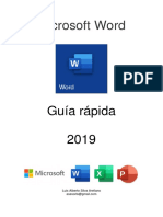 Guía Rápida Word 2019 - Office 365