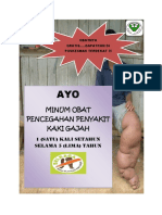 Minum Obat Pencegahan Penyakit Kaki Gajah: 1 (Satu) Kali Setahun Selama 5 (Lima) Tahun