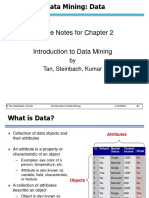 Lecture Notes For Chapter 2: by Tan, Steinbach, Kumar