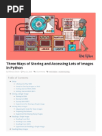 Three Ways of Storing and Accessing Lots of Images in Python