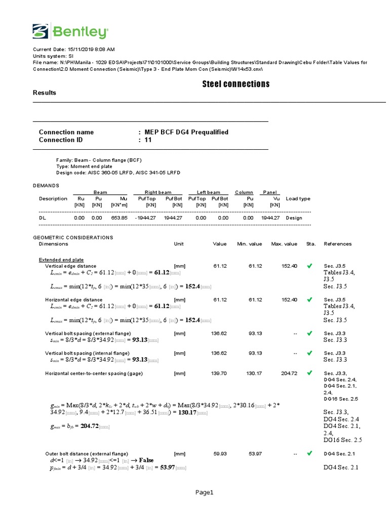 RAM Connection Standalone CE Report | Download Free PDF | Strength Of ...