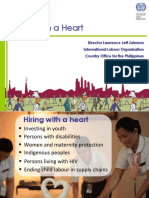 Hiring With A Heart: Director Lawrence Jeff Johnson International Labour Organization Country Office For The Philippines