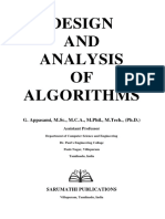 Cs6402 Design and Analysis of Algorithms Appasami Lecture Notes PDF