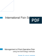 Post-Op Pain Management Low-Tech 20150601