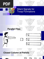 Silent Signals For Troop Formations