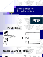 Silent Signals For Troop Formations