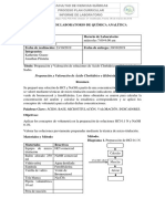 Preparación y Valoración de Ácido Clorhídrico e Hidróxido de Sodio