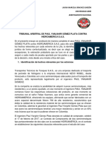 Tribunal Arbitral de Paul Yanjahir Gómez Plata Contra Hidroamerica S