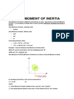 Area Moment of Inertia
