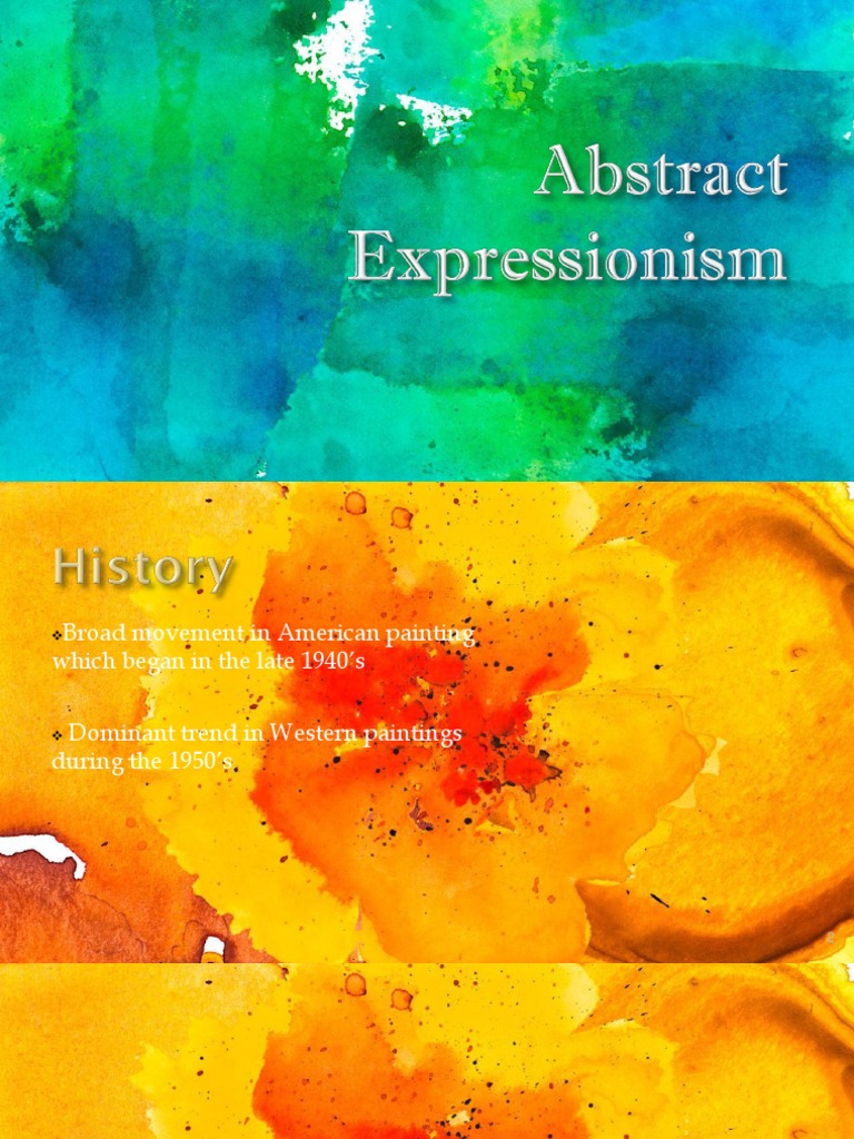 Abstract Expressionism in American Art | PDF | Travel | Art