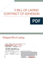 Shipped Bill of Lading