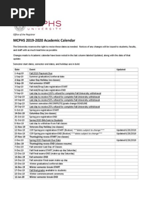 1920 Academic Calendar | Pdf | Academic Term | Academia
