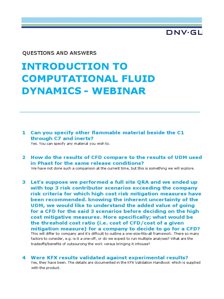 Introduction To Computational Fluid Dynamics inar Questions and