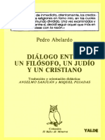 Abelardo, Pedro. - Dialogo Entre Un Filosofo, Un Judio y Un Cristiano [1988]