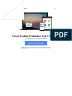 Power System Protection and Switchgear by B S Ravindranath Chander M Phillips 8122430325 PDF