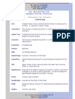 ACL Reconstruction Rehabilitation Protocol: Terminology