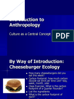 Introduction To Anthropology: Culture As A Central Concept