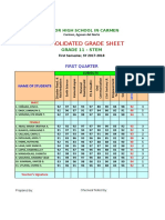 Consolidated Grade Sheet For Adviser Only