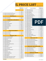 Retail Price List: Drinks