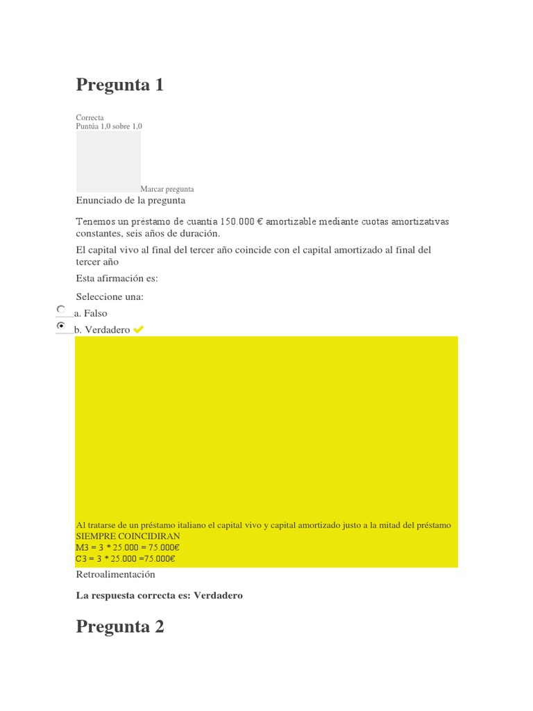Examen Final de Matemática Financiera | PDF | Euro | Tasas de interés
