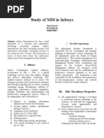 Download Study of MIS in Infosys by kirti patial SN43509224 doc pdf