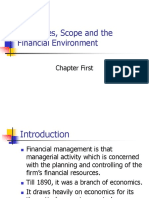 Objectives, Scope and The Financial Environment - Chapter I ADA FT 2016