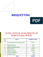 Briquetting of Biomass