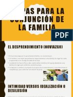 Etapas para La Conjunción de La Familia