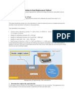 Field Density Test Calculation in Sand Replacement Method