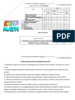 Proiect Calendaristic Matematica 9
