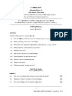 COMMERCE Specimen QP Class XI PDF
