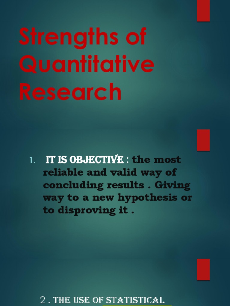 Strengths and Weaknesses of Qualitative Research Power Point PDF