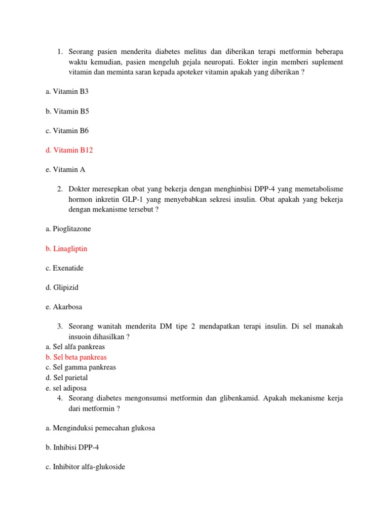 Contoh Soal Diabetes Broo