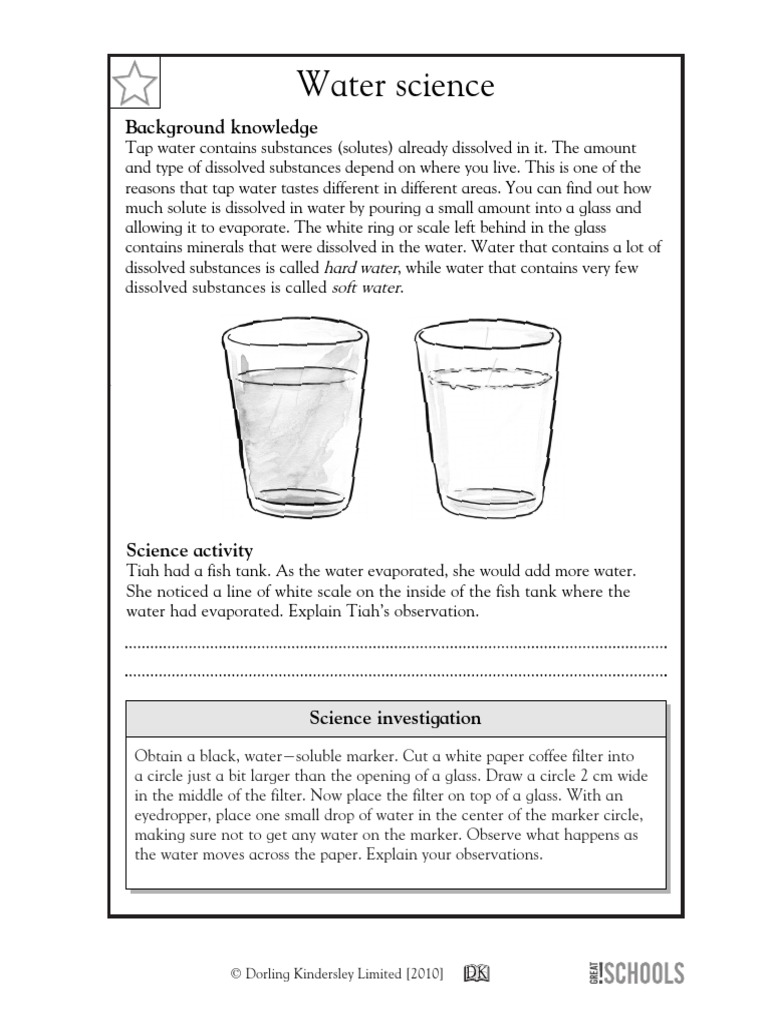 Science Grade 5 Workseets | PDF | Ink | Solubility