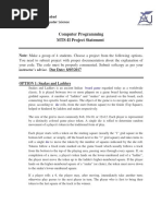 Computer Programming MTS-II Project Statement: Air University, Islamabad Department of Computer Science