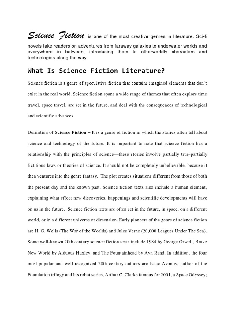 Science Fiction PDF Science Fiction Space Opera