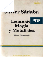 Sadaba, J. - Lenguaje, Magia y Metafísica (El Otro Wittgenstein) PDF