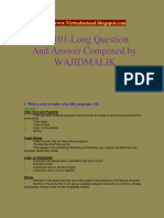 Cs101 Short and Long Questions Solved by Wajid