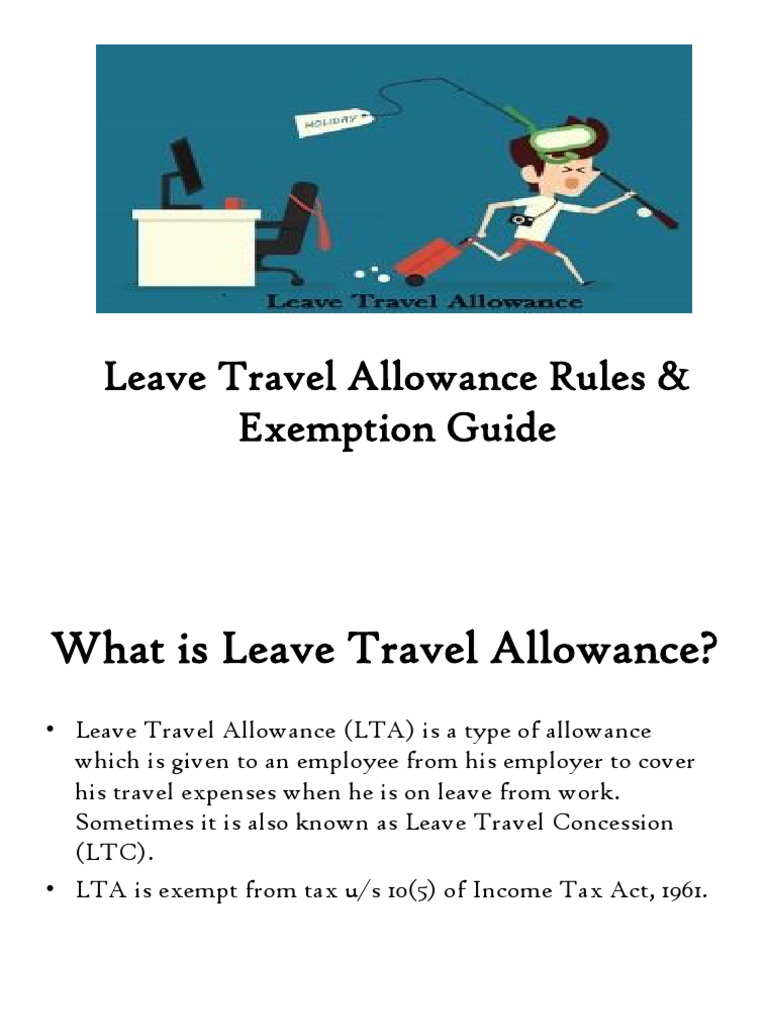 Leave Travel Allowance Rules & Exemption Guide | PDF | Tax Exemption ...