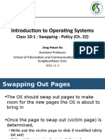 Introduction To Operating Systems: Class 10-1: Swapping - Policy (Ch. 22)