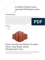 Penggunaan Bahan Kedap Suara Untuk Mengurangi Kebisingan Pada Kereta API