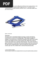Scissor Lift Mechanism Design Analysis | PDF | Kinematics | Simulation