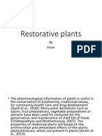 Restoratvie Plants