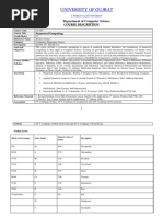 CS-463 Numerical Computing