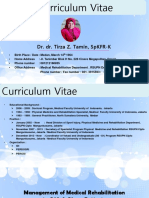 CV Dr Tirza Z Tamin Rehabilitation Expert