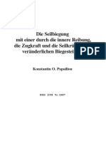 Die Seilbiegung Mit Einer Durch Die Innere Reibung, Die Zugkraft Und Die Seilkrümmung Veränderlichen Biegesteifigkeit