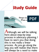 Study Guide: Steps in Advocacy Plan of Action