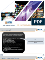 SP: PAYTM Self Enrolment Process: GTPL Hathway Limited